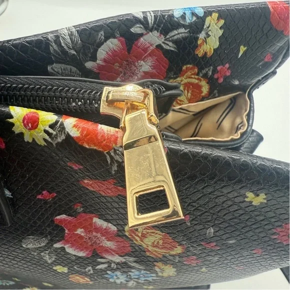 Moda Luxe Colorful Floral Preppy Large Satchel Handbag - Picture 4 of 16